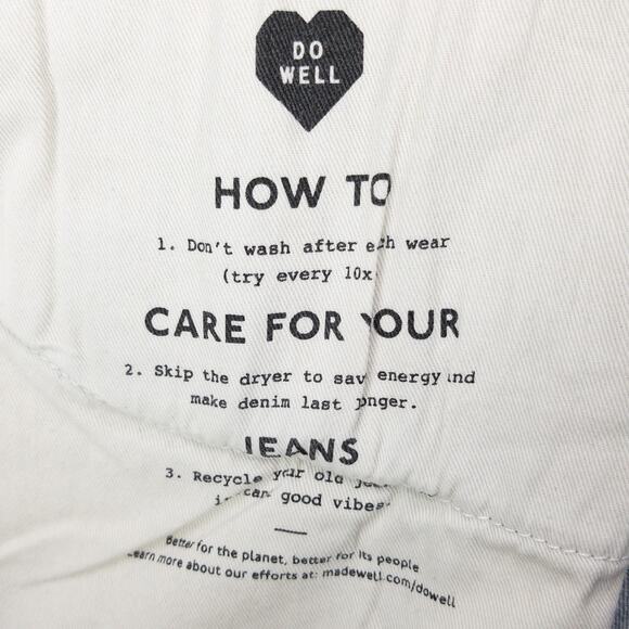 Madewell Men’s Relaxed Fit Jeans 38x32 Medium Wash Denim Factory Distressed - Picture 12 of 16